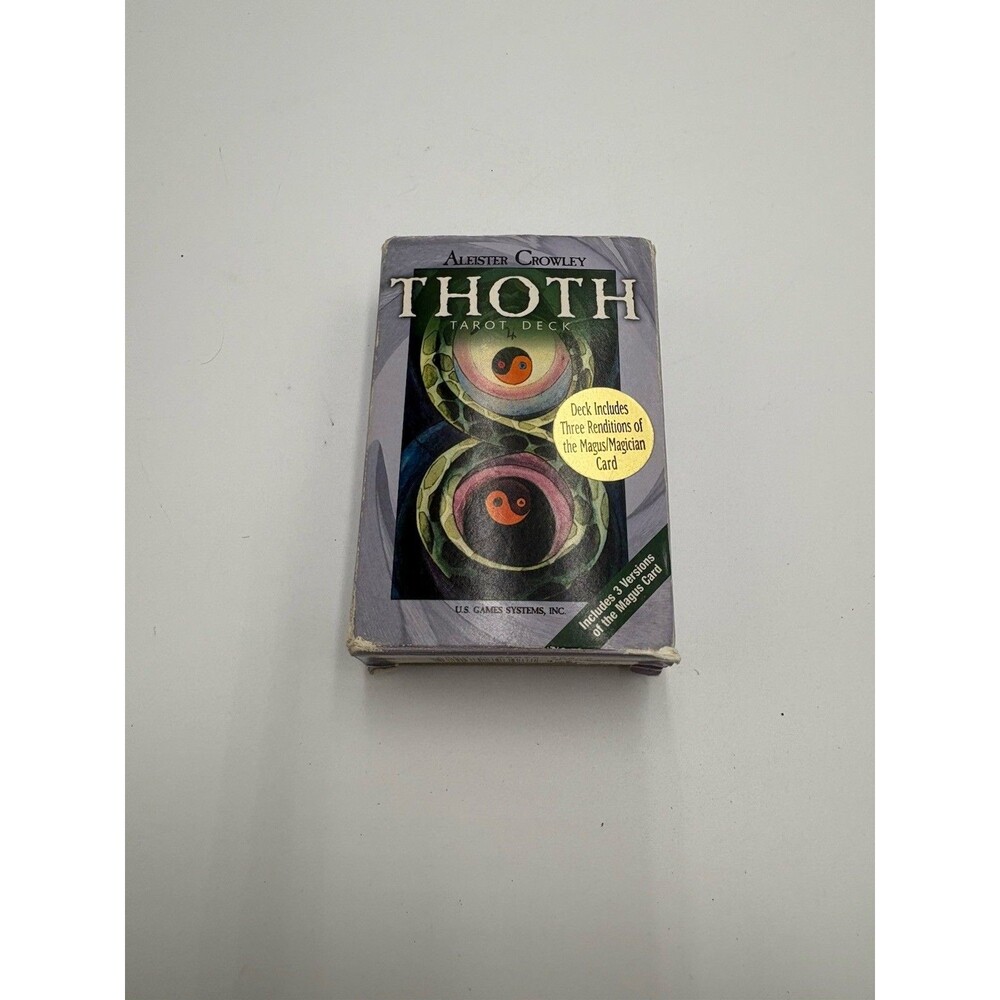 Aleister Crowley Thoth Tarot Deck + 3 Versions of The Magus Card + Instructions